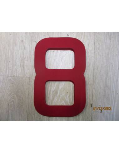 Numero di vela 238mm rosso 8