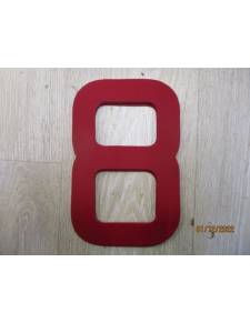 Numero di vela 238mm rosso 8
