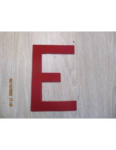 Letra para vela 235mm rojo E