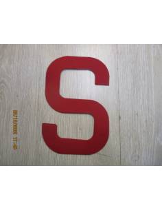 Letra para vela 235mm rojo S
