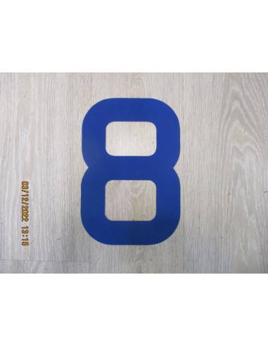Number for candle 300mm blue 8