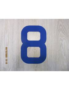Number for candle 300mm blue 8