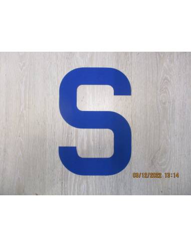 Número para vela 300mm azul S