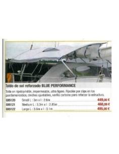 Toldo de sol sobre botavara  blue performance l