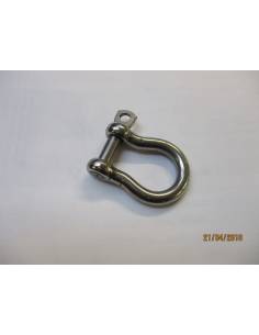 High resistance 316 stainless steel bow shackle with 4 mm...