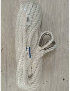 Cabo amarra blanco 3 torones 16mm/7mts ( juego con...