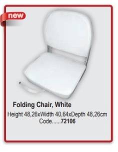 Asiento plegable folding chair blanco
