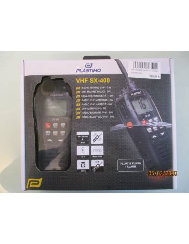 Plastimo VHF SX‑400+ náutica flotante IPX7