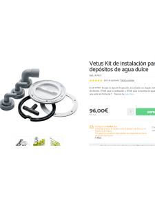 Vetus Kit de instalación para depósitos de agua dulce WTKIT (incompleto)