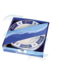 Plato postre melamina 6 pzas