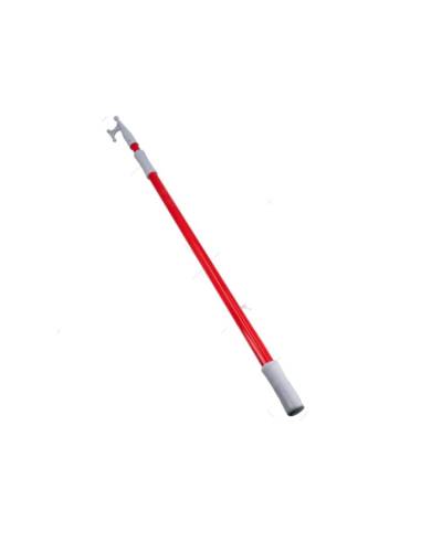 Bichero telescopico en aluminio 1200-2100mm ROJO