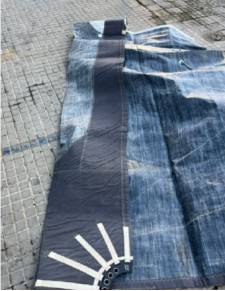Vela foque autovirante Gratil 14,80mts baluma 14mts pujamen 3,10mts