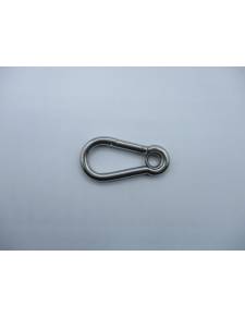 INOX-316 carabiner with eyelet 07x70mm