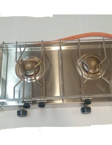 Eno Cocina 2 fuegos en inox con cardan.