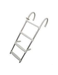 Escalera baño 4 peldaños aluminio-plastico