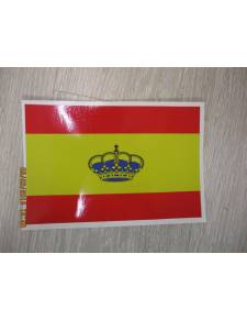 Bandera adhesiva españa c/ corona 300x200mm