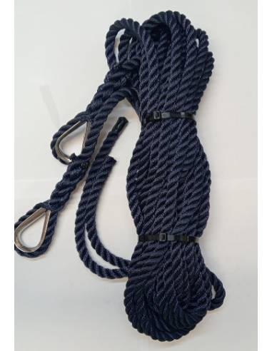 AT juego amarras 12mm/7mts con guardacabo inox...