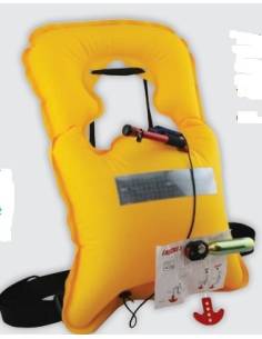 Chaleco compacto hinchable manual, adulto 120n, iso 12402-4