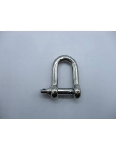 Grillete recto inox bulon 10mm AISI316