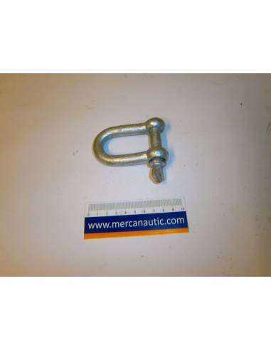 Grillete 8mm  recto galvanizado