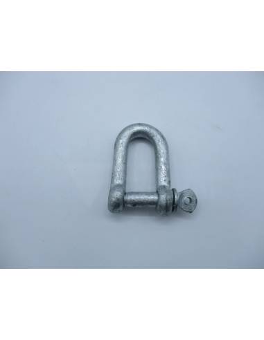 Manille droite galvanisée de 10 mm