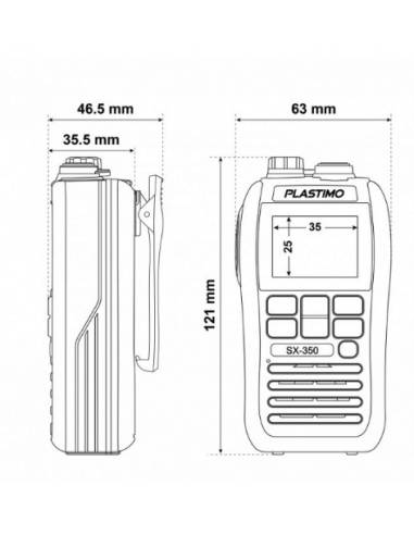 VHF portatil TIL SX-350 3W