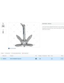 Ancla plegable 700gr Galv.