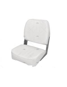Silla 400X510mm  abatible semipiel blanca