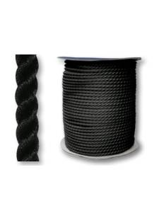 Corde d'ancrage trois brins 22mm noir