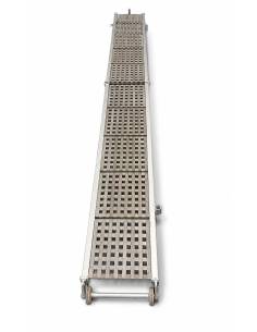 Pasarela aluminio/teka plegable 3,20mt x 38cm 