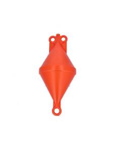 Biconical buoy type i orange dia 220mm/h540mm rigid